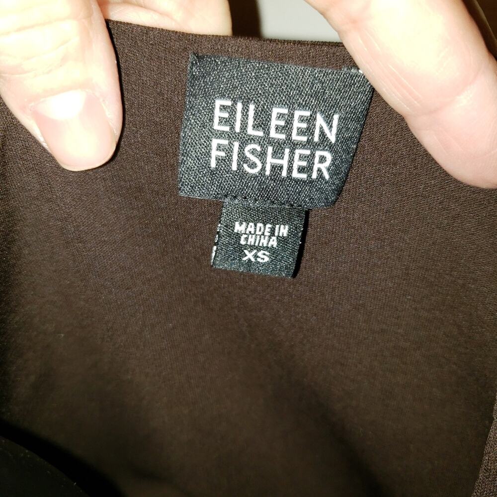 EILEEN FISHER women's career tank sz xs brown EUC - Picture 2 of 2